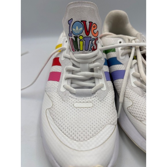 Adidas‎ ZX 1K Boost Pride Colors Sneakers, New. Sz 8 - Picture 3 of 13